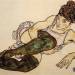 Reclining Woman with Green Stockings (Adele Harms)